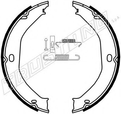 Комплект тормозных колодок, стояночная тормозная система TRUSTING 088.235K