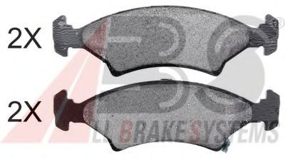 Комплект тормозных колодок, дисковый тормоз A.B.S. 36886 OE