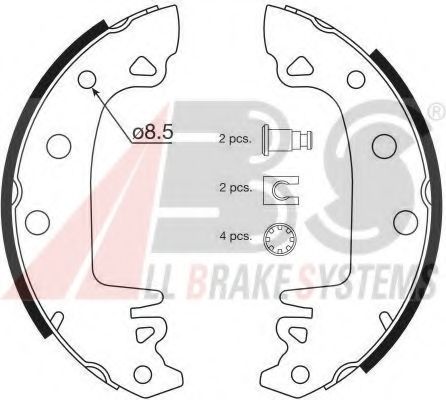 Комплект тормозных колодок A.B.S. 8111