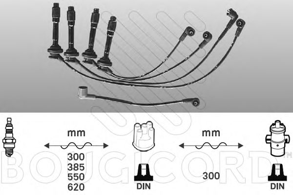 Комплект проводов зажигания BOUGICORD 6820