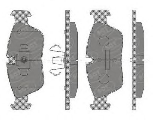 Комплект тормозных колодок, дисковый тормоз SCT Germany SP 433 PR