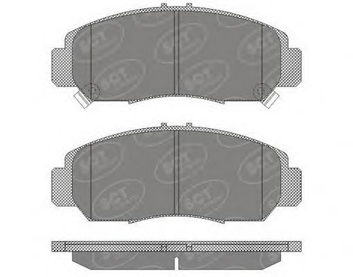 Комплект тормозных колодок, дисковый тормоз SCT Germany SP 628 PR