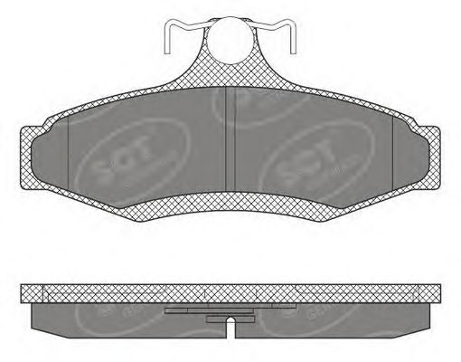 Комплект тормозных колодок, дисковый тормоз SCT Germany SP 653 PR