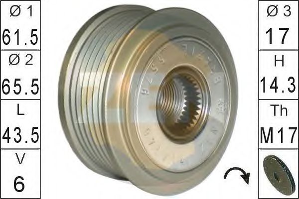 Механизм свободного хода генератора ERA 5576