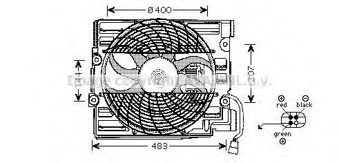 Вентилятор, охлаждение двигателя AVA QUALITY COOLING BW7510