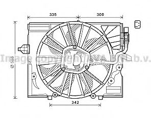 Вентилятор, охлаждение двигателя AVA QUALITY COOLING BW7533