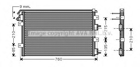 Конденсатор, кондиционер AVA QUALITY COOLING CR5078