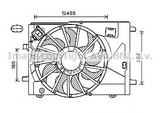 Вентилятор, охлаждение двигателя AVA QUALITY COOLING CT7502