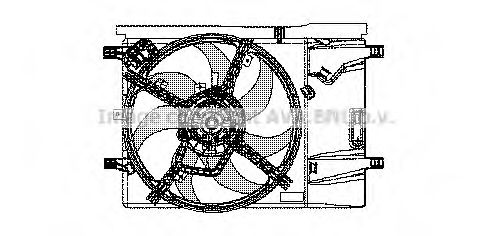 Вентилятор, охлаждение двигателя AVA QUALITY COOLING FT7533