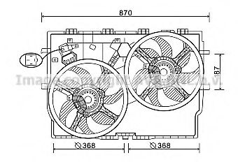 Вентилятор, охлаждение двигателя AVA QUALITY COOLING FT7587