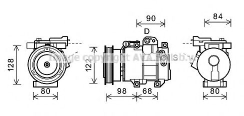 Компрессор, кондиционер AVA QUALITY COOLING KAK192