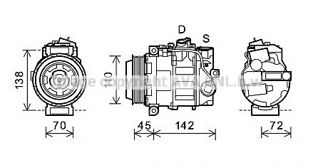 Компрессор, кондиционер AVA QUALITY COOLING MSK586