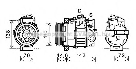 Компрессор, кондиционер AVA QUALITY COOLING MSK611