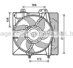 Вентилятор, охлаждение двигателя AVA QUALITY COOLING PE7550