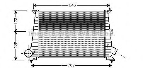 Интеркулер AVA QUALITY COOLING SB4047