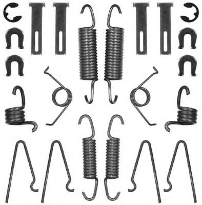 Комплект тормозов, барабанный тормозной механизм DELPHI 978
