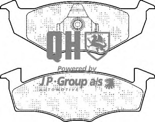 Комплект тормозных колодок, дисковый тормоз JP GROUP 1163600719