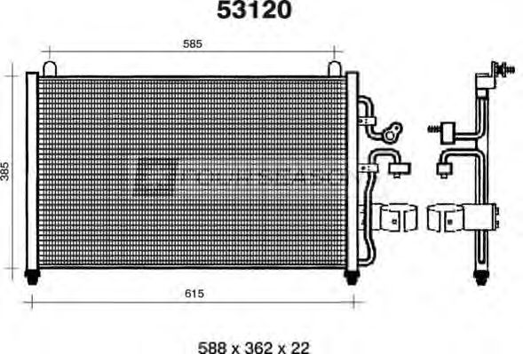 Конденсатор, кондиционер STANDARD F4-53120