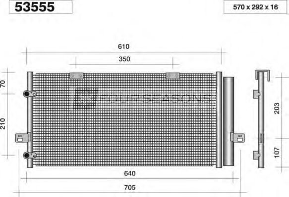 Конденсатор, кондиционер STANDARD F4-53555