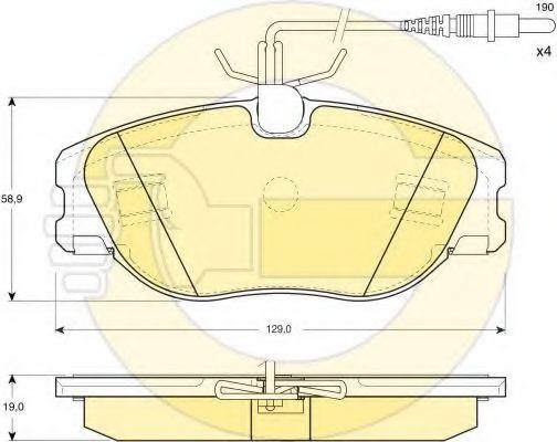 Комплект тормозов, дисковый тормозной механизм GIRLING 6410741