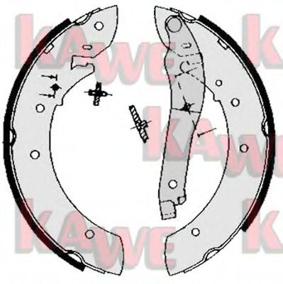 Комплект тормозных колодок KAWE 02840