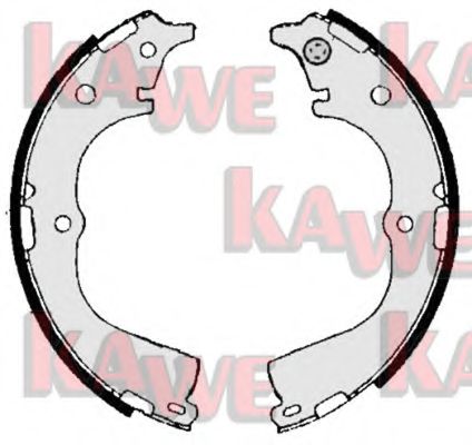 Комплект тормозных колодок KAWE 06950