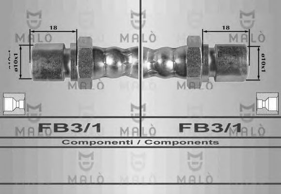 Тормозной шланг MALÒ 8541