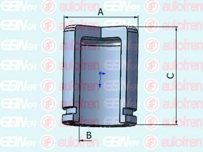 Поршень, корпус скобы тормоза AUTOFREN SEINSA D025434