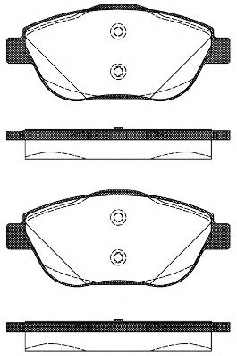 Комплект тормозных колодок, дисковый тормоз WOKING P12923.10