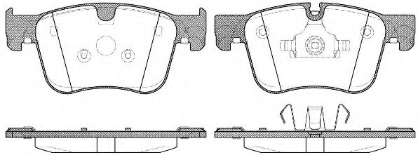 Комплект тормозных колодок, дисковый тормоз WOKING P14603.00