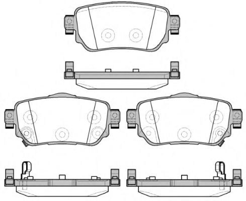 Комплект тормозных колодок, дисковый тормоз WOKING P14823.02