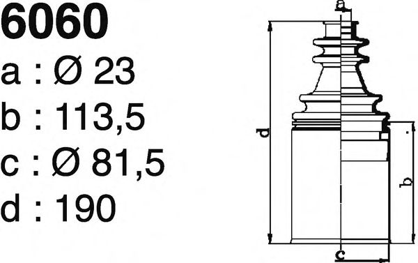Комплект пылника, приводной вал DEPA 6060