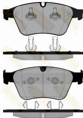 Комплект тормозных колодок, дисковый тормоз Brake ENGINEERING PA1841