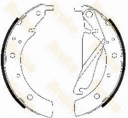 Комплект тормозных колодок Brake ENGINEERING SH1209