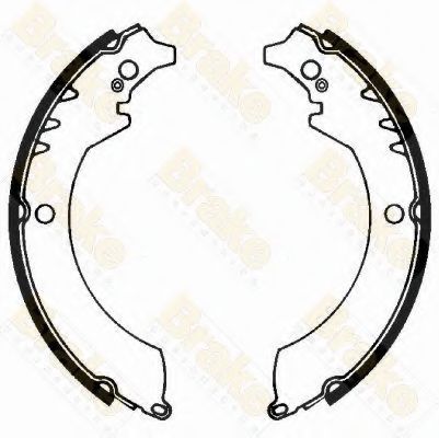 Комплект тормозных колодок Brake ENGINEERING SH1251