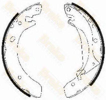 Комплект тормозных колодок Brake ENGINEERING SH2506