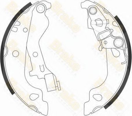 Комплект тормозных колодок Brake ENGINEERING SH2558