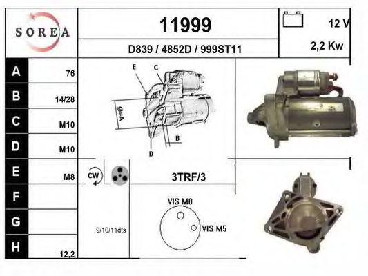 Стартер EAI 11999