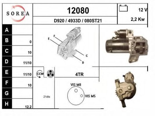 Стартер EAI 12080