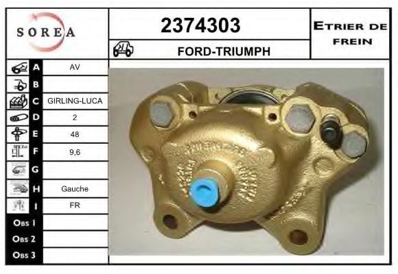 Тормозной суппорт EAI 2374303
