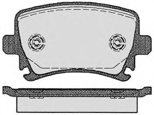 Комплект тормозных колодок, дисковый тормоз RAICAM RA.0818.0