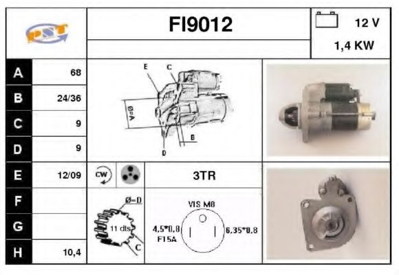Стартер SNRA FI9012
