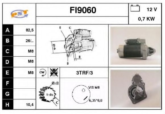Стартер SNRA FI9060