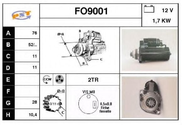 Стартер SNRA FO9001