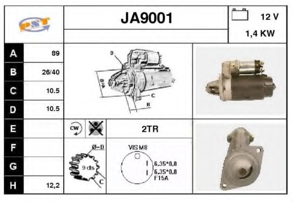 Стартер SNRA JA9001
