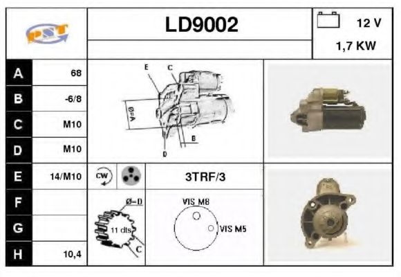 Стартер SNRA LD9002