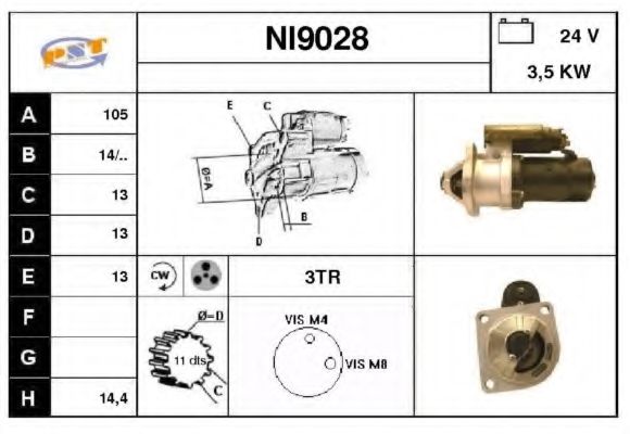 Стартер SNRA NI9028