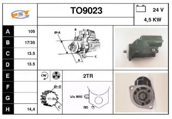 Стартер SNRA TO9023