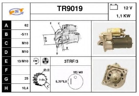 Стартер SNRA TR9019