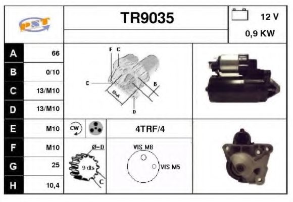 Стартер SNRA TR9035